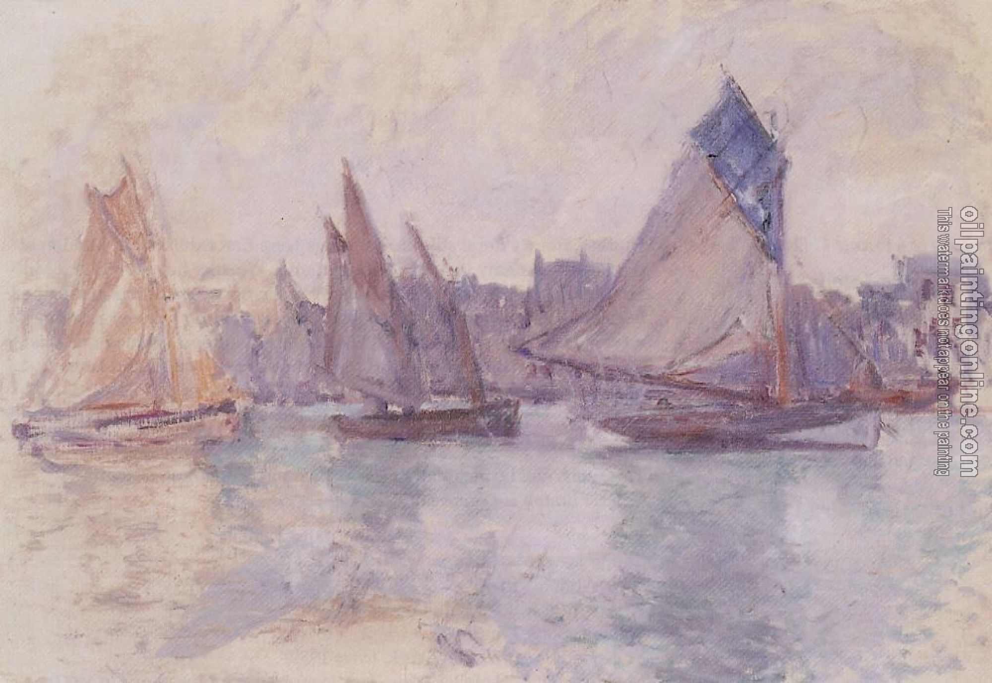 Monet, Claude Oscar - Boats in the Port of Le Havre